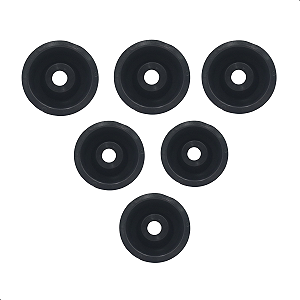 6 Protetor Da Porca Copinho Limitador Altura Nylon Roçadeira