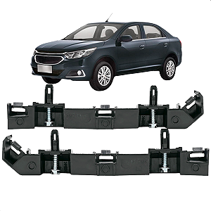 Par Guia Suporte Parachoque Dianteiro Cobalt 2017 2018 2019 2020