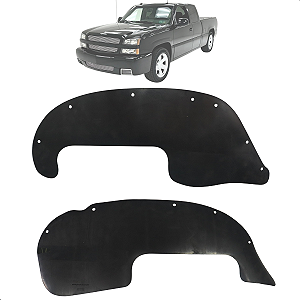 Guarda Pó Caixa de Roda Silverado 1997 1998 1999 2000 2001 2002 2003 2004 Dianteiro