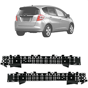 Par Guia Parachoque Traseiro Fit 2009 2010 2011 2012 2013 2014