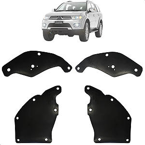 Par Guarda Pó Caixa De Roda Pajero Dakkar 2008 2009 2010 2011 2012 2013 Dianteiro