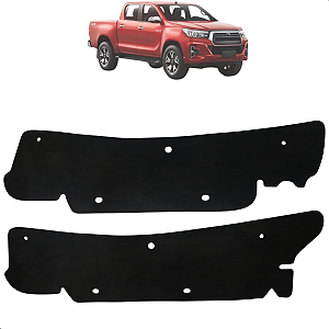 Par Guarda Pó Lama Caixa Roda Hilux 2017 até 2022 Traseiro