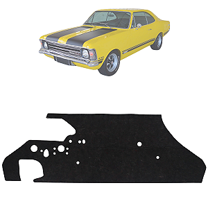 Manta Corta Fogo Parede Motor Opala Sem Ar 1969 1970 1971 1972 1973 1974