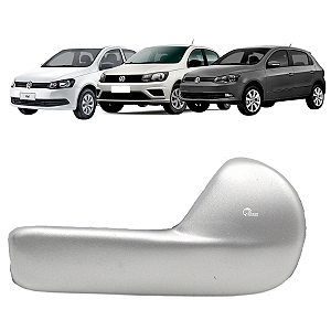 Maçaneta Interna Gatilho Porta Gol Voyage Saveiro 2009 2010 2011 2012 2013 2014 2015 2016 2017 2018 Prata