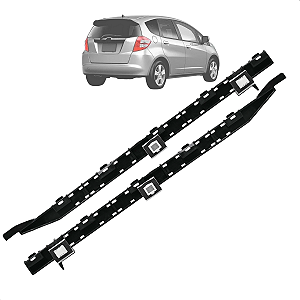 Par Suporte Guia Para-Choque Traseiro Fit 2004 2005 2006 2007 2008