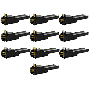 Kit 10 Soquetes Luz De Painel Longo VW Fusca Kombi Brasilia Variant Volvo