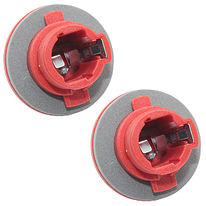 Par Soquete Lanterna Traseira Gol G4 2 Polos Vermelho Luz Freio