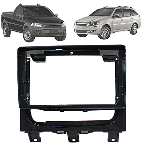 Moldura Painel Central Multimidia  Palio Weekend Palio Strada Siena 2013 Até 2020