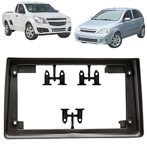 Moldura Central Multimidia 9 Polegadas Corsa 2002 Até 2010 Montana 2003 Até 2015 Meriva 2003 Até 2013 Vectra 2005 Até 2011
