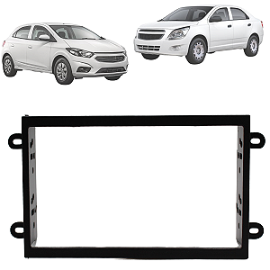 Moldura Painel 2 Din Cobalt 2013 A 2015 Onix 2012 A 2019 Prisma 2013 A 2016 Onix Prisma Versão Joy 2017 A 2018 Spin 2013 A 2018