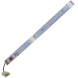 Regua Led Onibus Caminhao 40cm 6leds 24v C/ Soquete