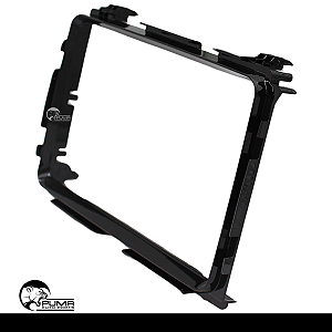 Moldura Painel Multimidia 9 Polegadas Honda HRV 2015 Até 2021 Black Piano