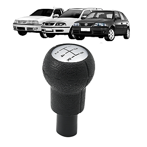 Manopla Bola Cambio Gol Parati Saveiro G3 1999 Até 2005 Prata