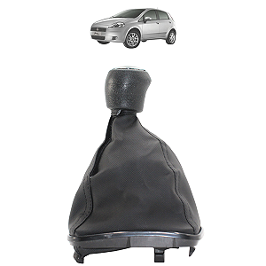 Coifa Alavanca + Manopla Câmbio Punto Linea 2008 Até 2017