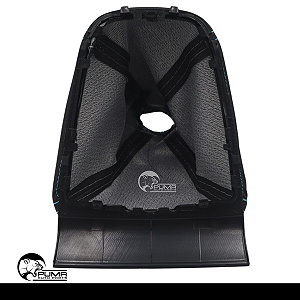 Coifa Alavanca Câmbio Preto Com Azul Onix Prisma 2013 Até 2019