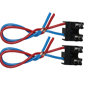 Par Chicote 2 Vias Soquete Conector Plug Para Farol Lâmpada H7