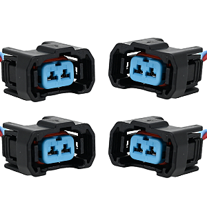 Kit 4 Plug Conector Chicote Bico Injetor Honda