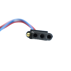 Chicote 4 Vias Instalação Alto Falante Farol Milha Fio 2.5mm Azul Vermelho L 19