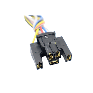 Chicote 5 Vias Plug Soquete Vidro Elétrico Volkswagen GM Terminal 6.3mm