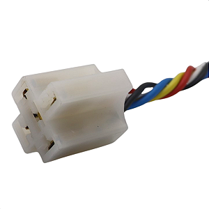 Chicote Porta Relé 5 Vias Universal 2 Fios 1.5mm 3 Fios 2.5mm Terminal 6.3mm