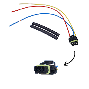 Chicote Conector Plug Retrovisor Chevrolet 3 Vias