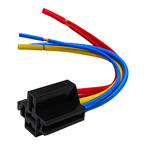 Chicote 5 Vias Porta Rele Terminal 6.3mm 9.5mm 70A Linha Pesada