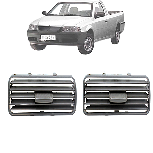 Par Difusor De Ar Gol Parati Saveiro G3 1999 Até 2005 Cinza