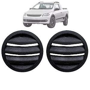 Par Difusor De Ar Gol Parati Saveiro G3 1999 Até 2005 G4 2006 Até 2014 Preto