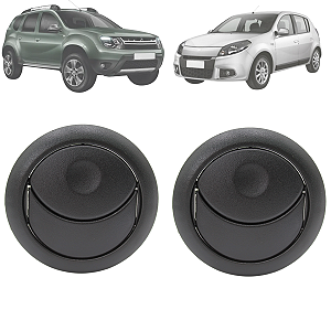 Par Difusor De Ar Logan 2007 Até 2013 Sandero 2007 Até 2014 Duster 2011 Até 2015