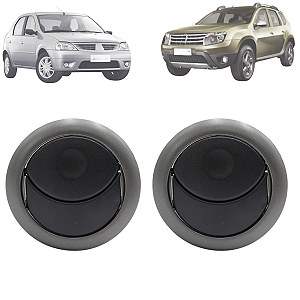 Par Difusor De Ar Grafite Logan Sandero 2007 Até 2014 Duster 2011 Até 2015