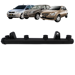 Flauta Bico Injetor Sistema Delphi Corsa 1.0 Celta 1.0 Prisma 1.0 Classic 1.0 Montana 1.8 Meriva 1.8 FLEX