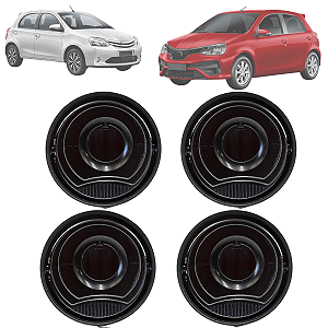 Kit 4 Difusor Saída De Ar Etios Lateral Central 2013 14 15 16 17 Até 2021