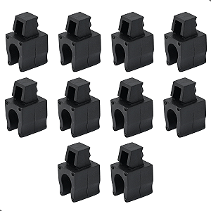 10 Grampos Presilha Descanso Vareta Capo Argo Doblo Strada Fiorino Fiat Universal