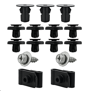 Kit 15 Presilhas Para Barro Corolla Fielder 2002 2003 2004 2005 2006 2007 2008