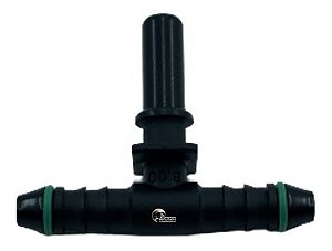 Conector Engate Rápido T Gasolina 8mmx8mm Universal