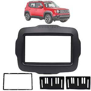 Moldura 2 DIN Chines e Japones Jeep Renegade MP5 2015 2016 2017 2018 2019 2020 2021