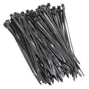 100 Abraçadeira  Nylon Preta 151 X 3,7MM Universal