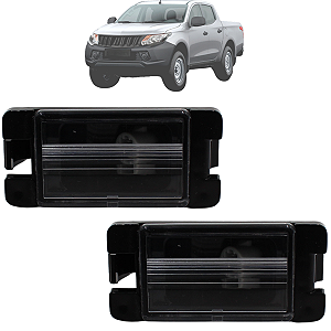 Par Lanterna De Placa Mitsubishi L200 Triton 2007 A 2023 C/soquete