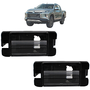 Par Lanterna De Placa Mitsubishi L200 Triton 2007 A 2023 C/soquete