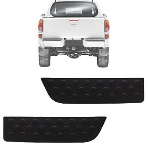 Par Pisante Parachoque Traseiro L200 Triton 2008 09 10 11 12 13 até 2016