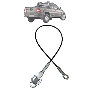 Cabo Aço Tampa Traseira Caçamba Pick-up Strada 2009 Até 2013