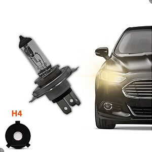 Lâmpadas Halógena Farol Dianteiro H4 12V 60/55W
