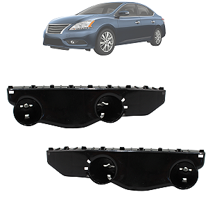 Kit 02 Guia Suporte Para Choque Dianteiro Sentra 2014 Até 2016