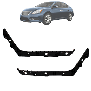 Kit 02 Guia Suporte Para Choque Traseiro Sentra 2014 Até 2016