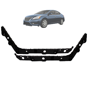 Kit 02 Guia Suporte Para Choque Traseiro Sentra 2014 Até 2016