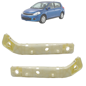 Kit 02 Guia Suporte Para Choque Traseiro Tiida 2008 Até 2013