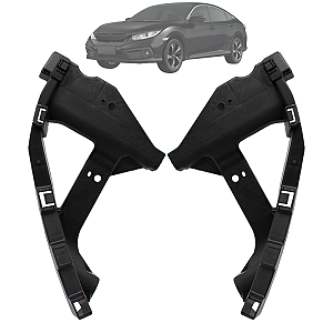 Kit 02 Suporte Guia Do Farol Civic 2017 Até 2021