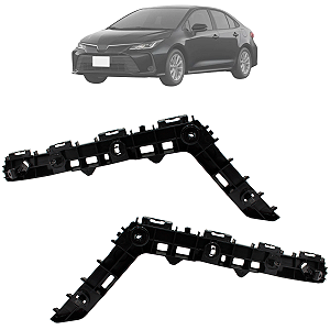Kit 02 Suporte Guia Para Choque Traseiro Corolla 2020 Até 2025