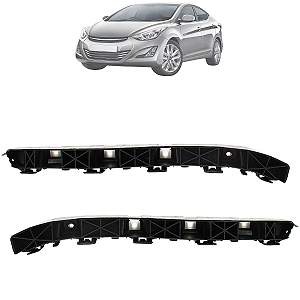 Kit 02 Guia Suporte Traseiro Para Choque Elantra 2012 Até 2016