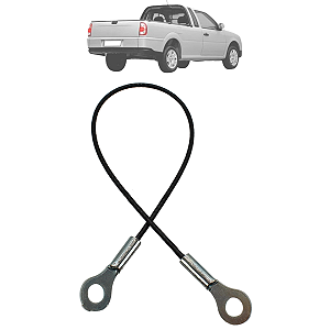 Cabo De Aço Tampa Caçamba Traseira Saveiro Bola 1998 Até 2009